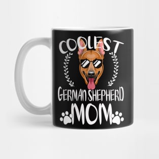 Glasses Coolest German Shepherd Dog Mom Mug